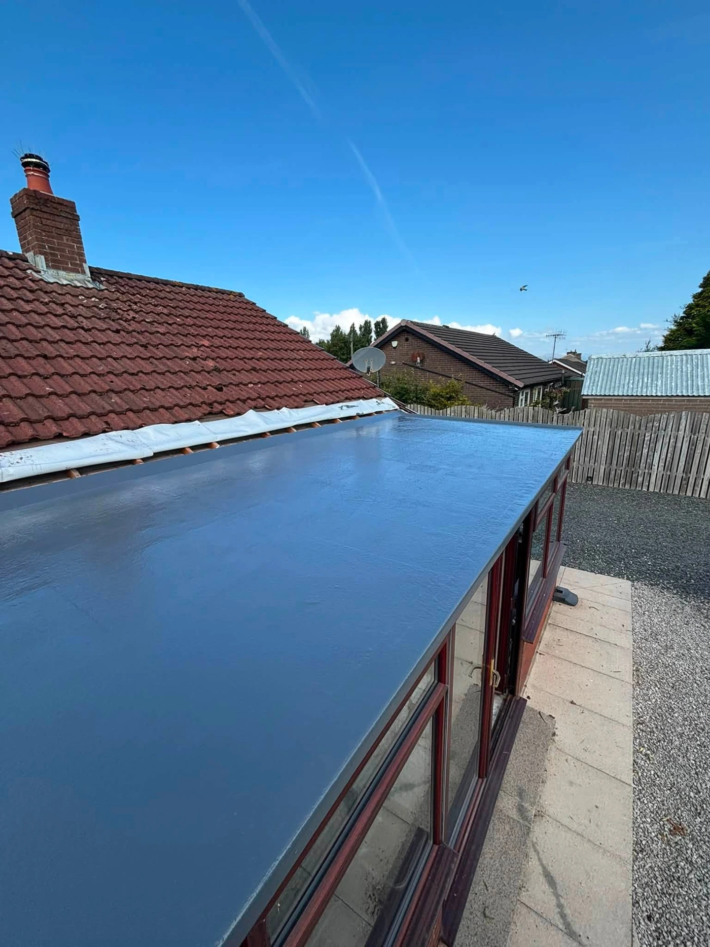 RESTEC roof finish on the Askam conservatory